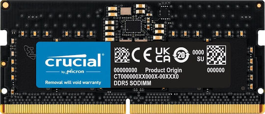 Crucial DDR5 with Module 1x8GB and Speed 5600 for Laptop CT8G56C46S5T view 1