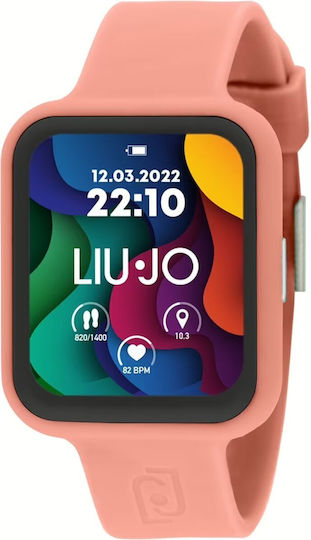 Liu Jo Voice Fancy Stainless Steel 42mm Smartwatch with Heart Rate Monitor (Orange) view 1