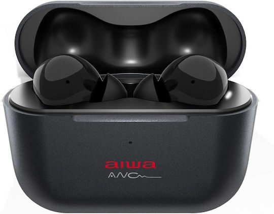Aiwa EBTW-888ANC Earbud Bluetooth Handsfree Earphones with Charging Case Black view 1