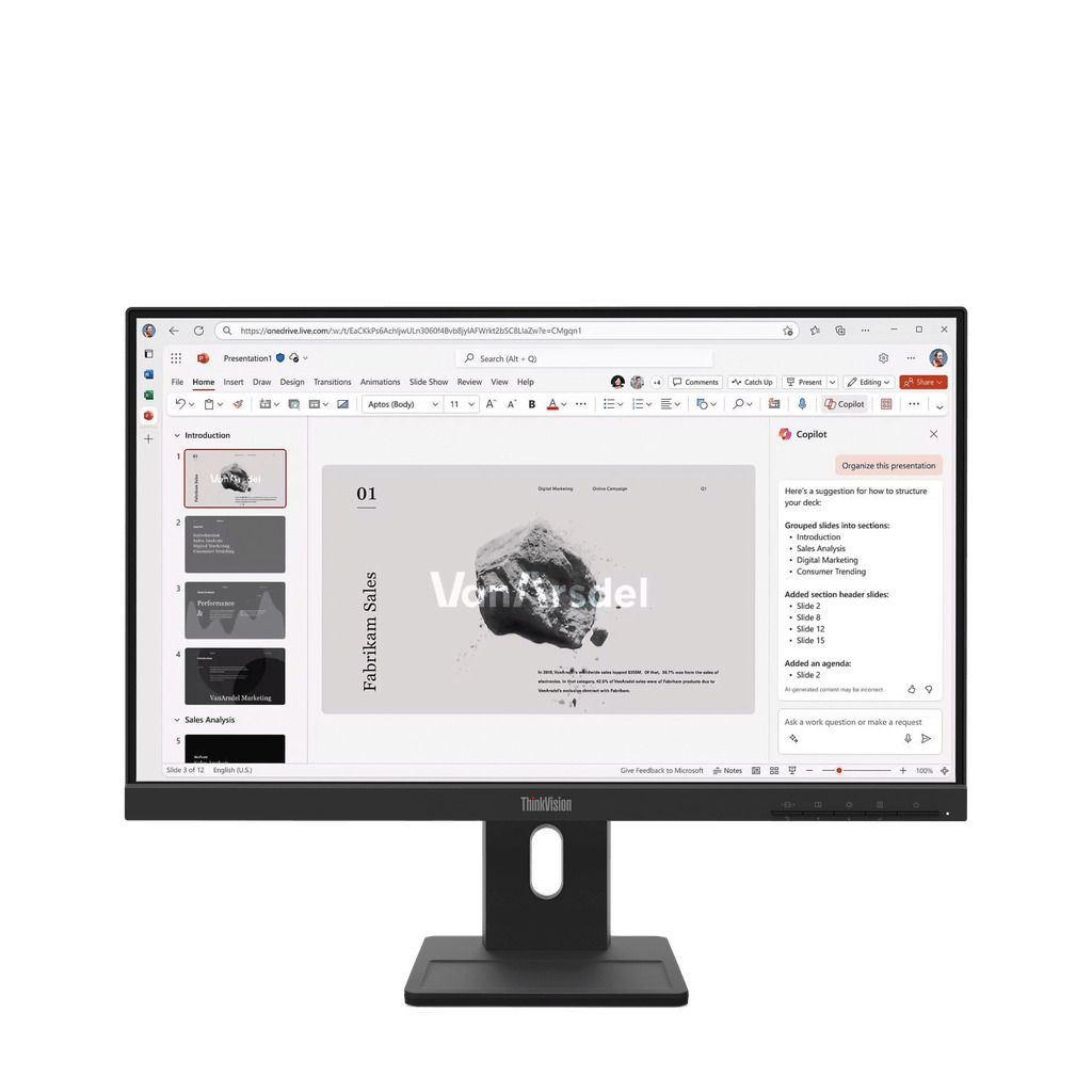 Lenovo ThinkVision E22-40 IPS Monitor 21.5" FHD 1920x1080 with 4ms Response Time GTG