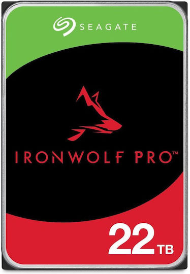 Seagate IronWolf Pro 22TB HDD Hard Drive 3.5" SATA III 7200rpm with 512MB Cache for Desktop ST22000NT001