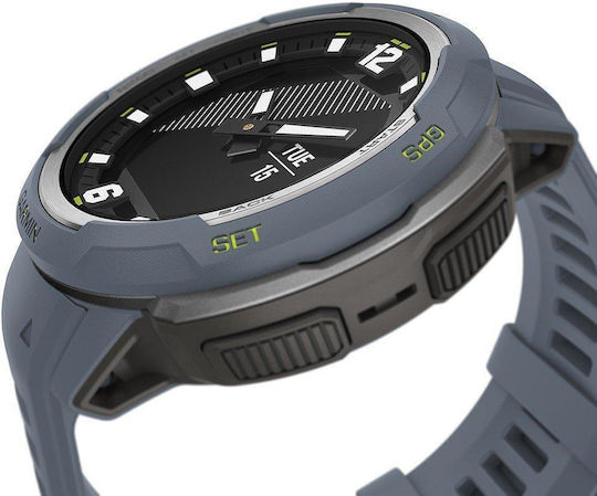 Garmin Instinct Crossover 45mm Waterproof Smartwatch with Heart Rate Monitor (Granite Blue) view 3