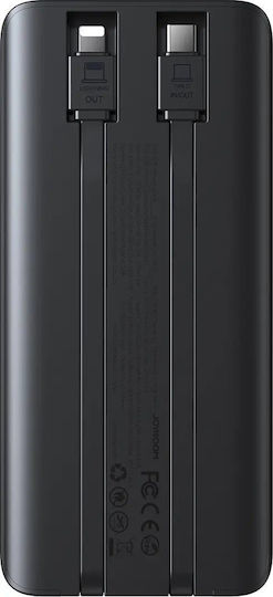 Joyroom JR-PBF19 Power Bank 10000mAh 22.5W with USB-A Port and USB-C Port Power Delivery Black view 3