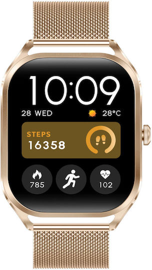 Microwear H35 Smartwatch (Gold) view 2