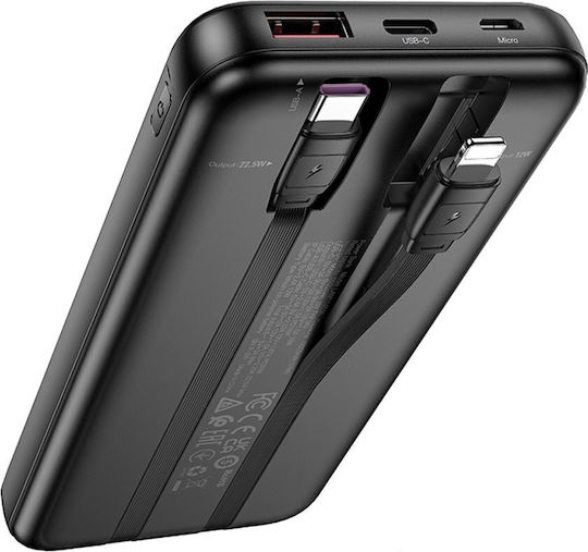 Lamtech Power Bank 10000mAh 22.5W with USB-A Port Black view 3