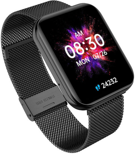 Garett GRC MAXX Smartwatch with Heart Rate Monitor (Black Steel) view 4