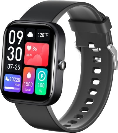 Gts5 2,0 Inch Fitness Health Smart Watch Bt Call Heart Rate Blood Pressure Met Blood Glucose Black view 1