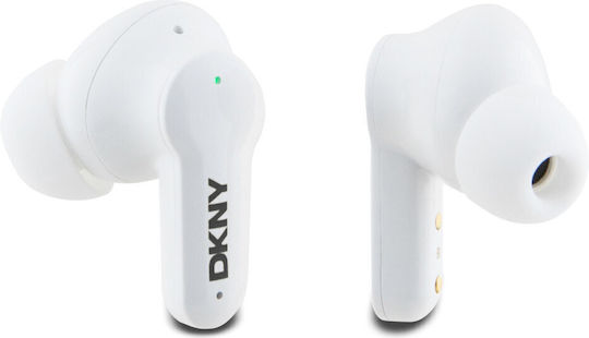 DKNY 3D Rubber In-ear Bluetooth Handsfree Earphones with Charging Case Matte Finish Black view 3