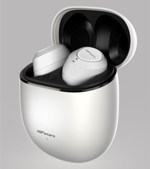 HiFuture Olymbuds3 Bluetooth Handsfree Earphones with Charging Case White view 8