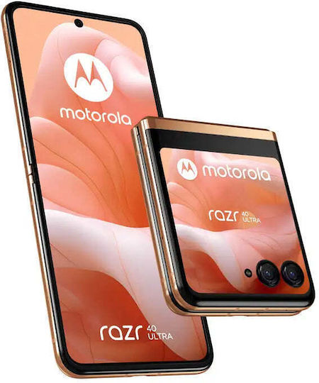 Motorola Razr 40 Ultra 5G Dual SIM (8GB/256GB) Peach Fuzz view 1