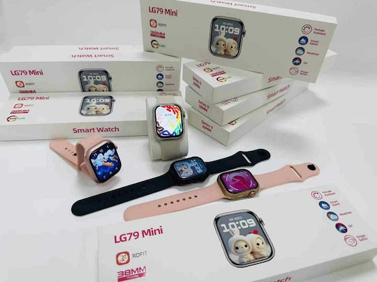 LG79 Mini 38mm Smartwatch with Heart Rate Monitor (Gold) view 2
