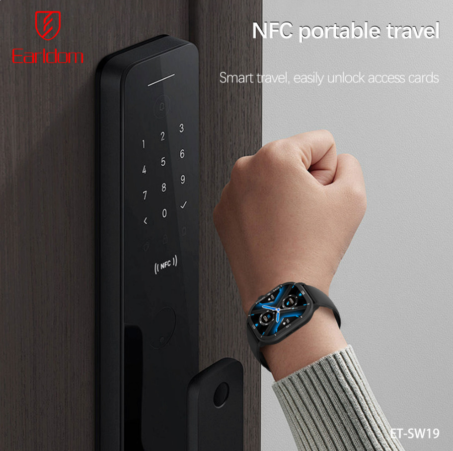 Earldom ET-SW19 Smartwatch with Heart Rate Monitor (Black) view 6