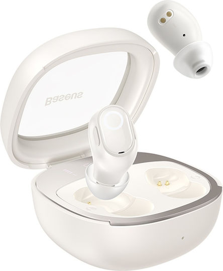Baseus Bowie WM02+ In-ear Bluetooth Handsfree Earphones with Charging Case White view 4