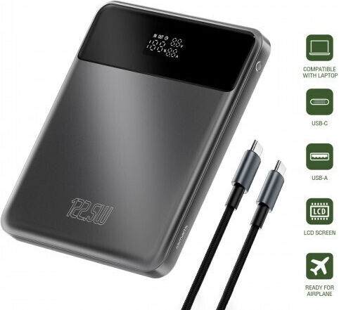 4Smarts Power Bank 20000mAh 122.5W Gray view 1