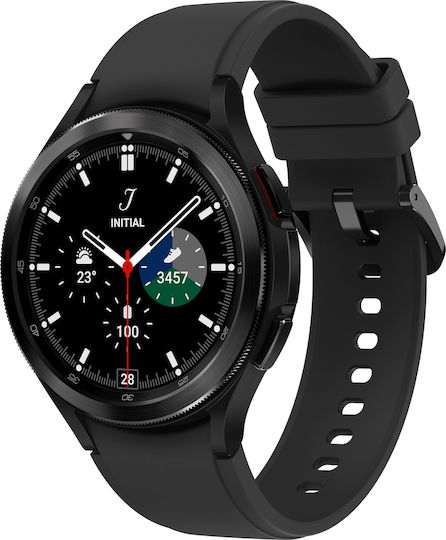 Samsung Galaxy Watch4 Classic 4G Stainless Steel 46mm Waterproof with eSIM and Heart Rate Monitor (Black) view 3