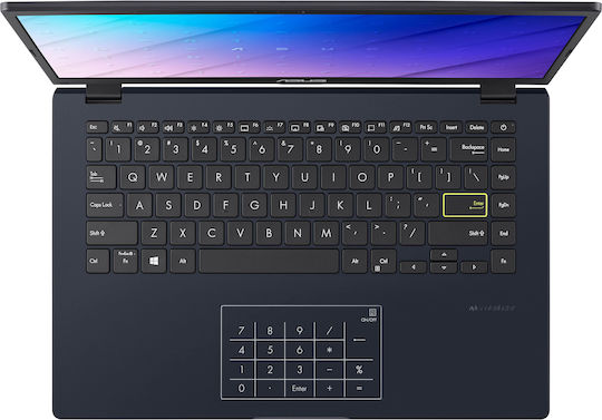 Asus E410KA-CL464 14" FHD (Celeron-N4500/4GB/64GB Flash Storage/W11 Home) (US Keyboard) vue 6