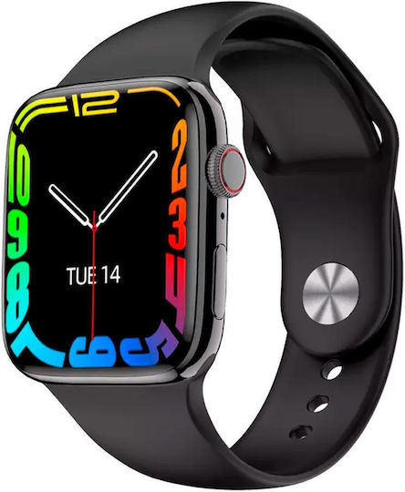 DT NO.1 DT7 MAX 38mm Smartwatch with Heart Rate Monitor (Black)