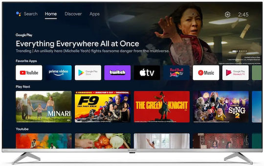 Sharp Smart Television 55" 4K UHD QLED 55FP1EA HDR (2023) view 4