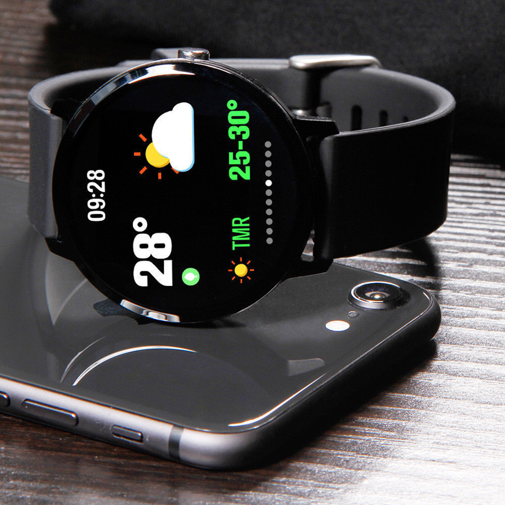 LikeSmart Sport Fit V11 Smartwatch with Heart Rate Monitor (Black) view 4