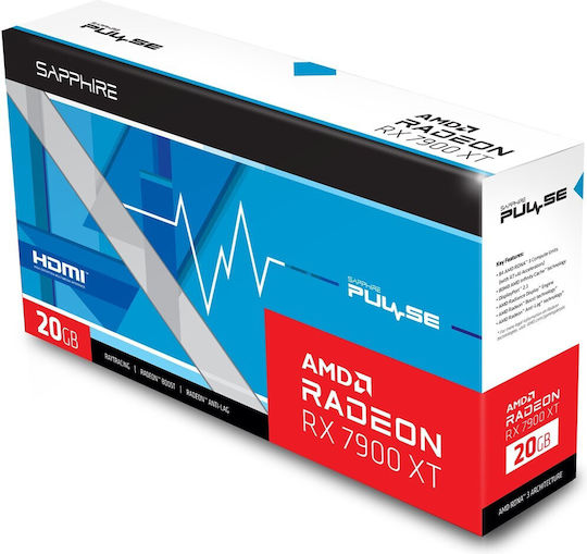 Sapphire Radeon RX 7900 XT 20GB GDDR6 Pulse Graphics Card view 6