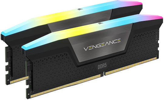 Corsair Vengeance DDR5 32GB RAM with 2x16GB Modules and Speed 6000 for Desktop CMH32GX5M2E6000C36