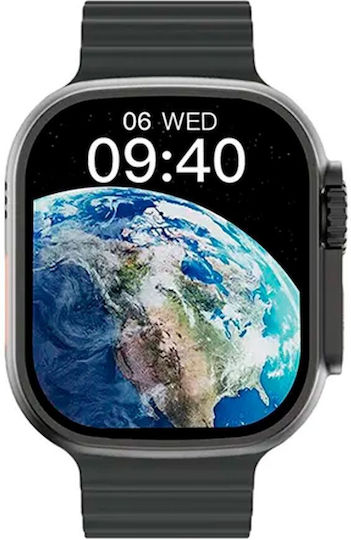 Microwear DT9 Ultra 42mm Smartwatch with Heart Rate Monitor (Black)