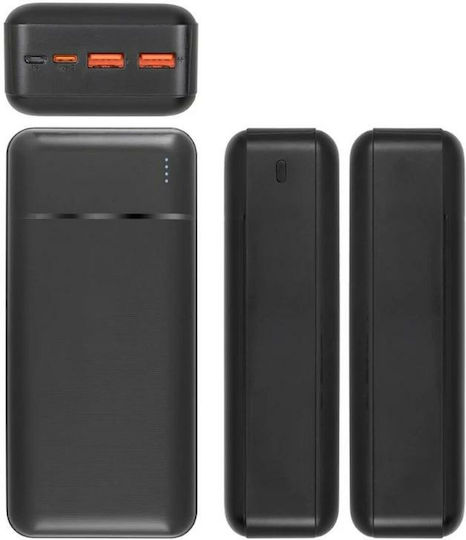 Rivacase VA2103 Power Bank 30000mAh with USB-A Port and USB-C Port Power Delivery / Quick Charge 3.0 Black vue 4