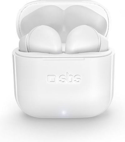 SBS TWS Beat Free In-ear Bluetooth Handsfree Earphones with Charging Case White view 2