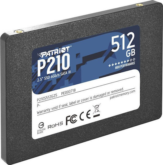 Patriot P210 SSD 512GB 2.5'' Type with SATA III Connection P210S512G25 view 3