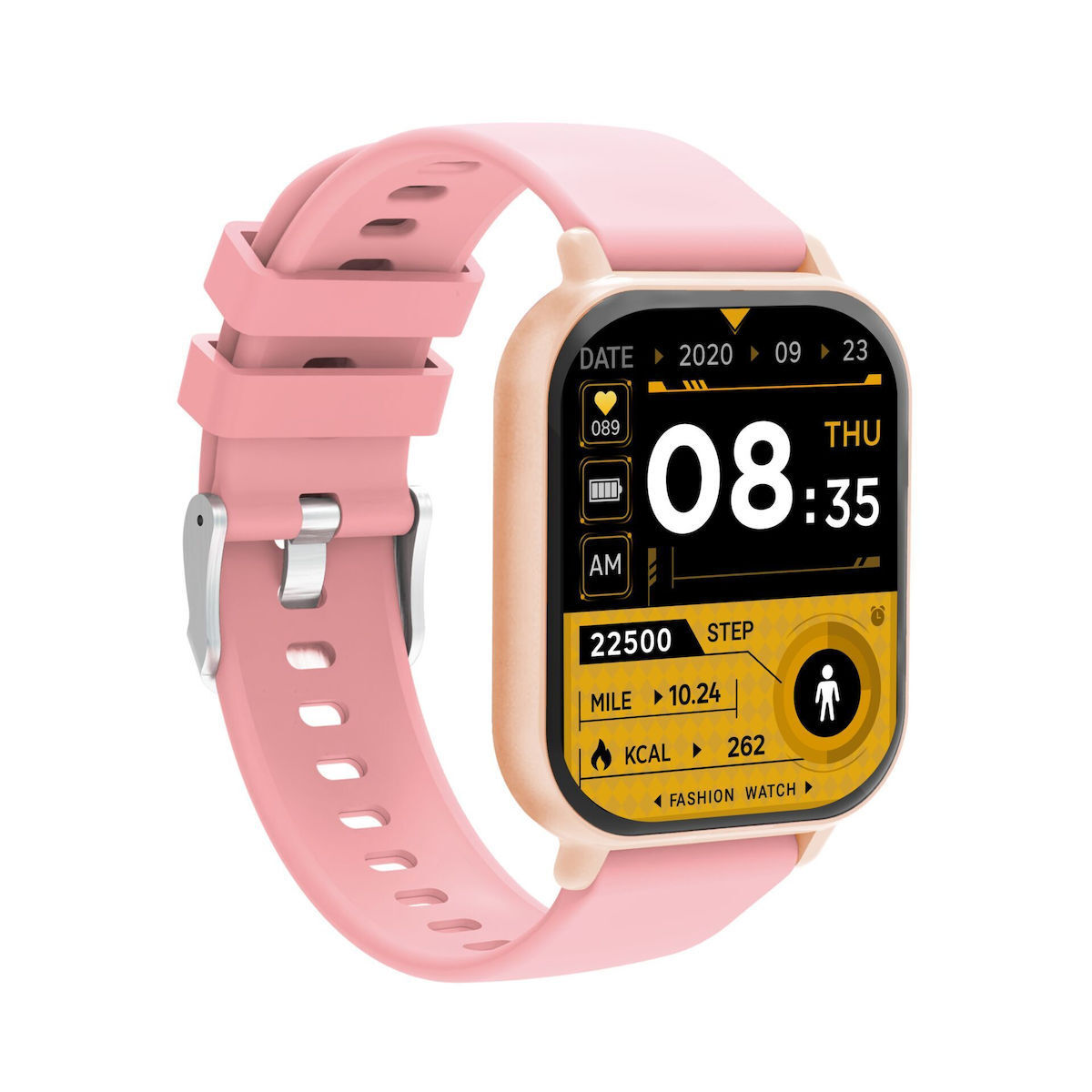 Denver SWC-176 Smartwatch With Heart Rate Monitor Pink view 4