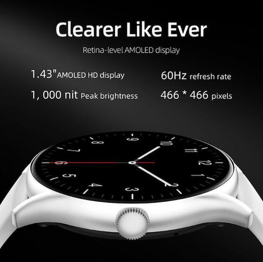 QCY GT S3 Smartwatch with Heart Rate Monitor (Gray) view 9