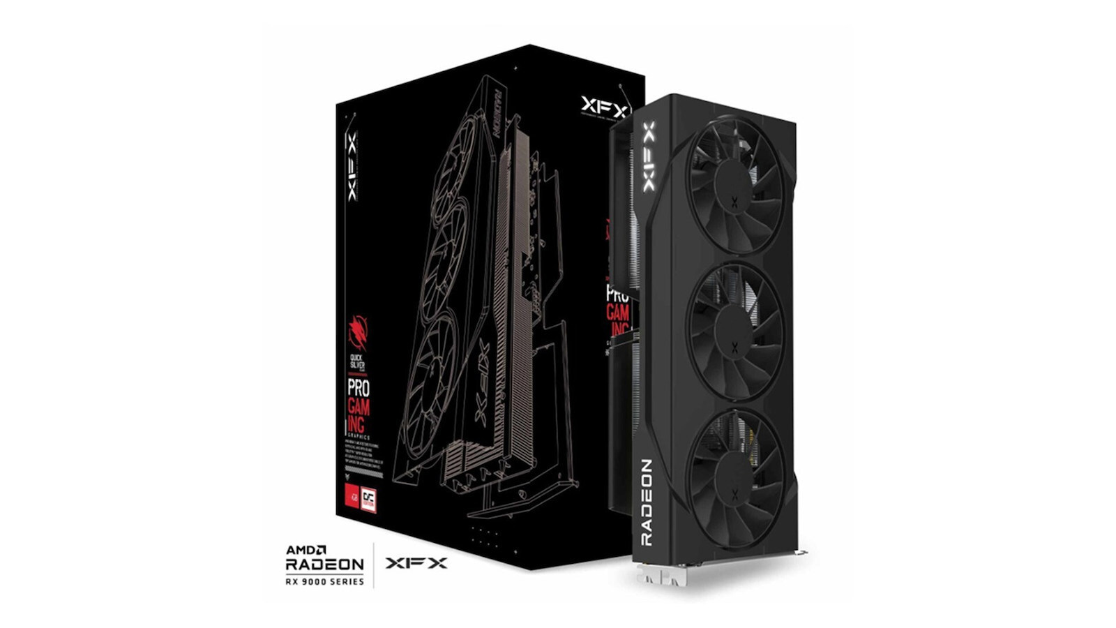 XFX Radeon RX 9060 XT 16GB GDDR6 Swift OC Triple Fan Gaming Edition Graphics Card RX-96TS316B7