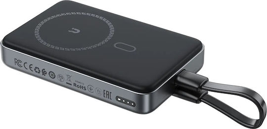 Acefast M10 MagSafe Power Bank 10000mAh 30W with 2 USB-C Ports Power Delivery Black view 2