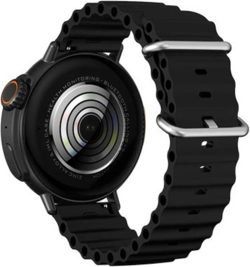 Ultra Sphere Smartwatch with Heart Rate Monitor (Black) vista 9