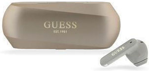 Guess Elongated Metallic ENC In-ear Bluetooth Handsfree Earphones with Charging Case Gold