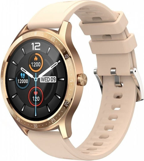 MaxCom Fit FW43 Cobalt 2 Smartwatch with Heart Rate Monitor (Gold) view 3