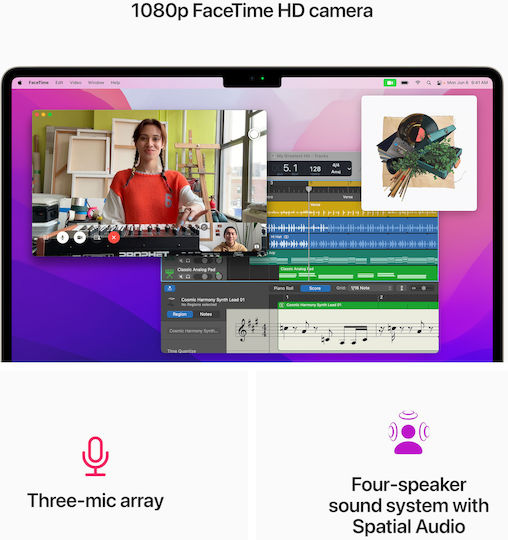 Apple MacBook Air 13.6" (2022) QHD+ (M2-8‑core/16GB/256GB SSD) Starlight (GR Keyboard) view 6