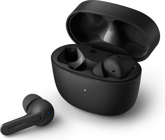 Philips TAT2206 In-ear Bluetooth Handsfree Earphones with Charging Case Black view 1