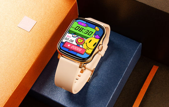 Colmi P8 Plus 43mm Smartwatch with Heart Rate Monitor (Gold) view 4