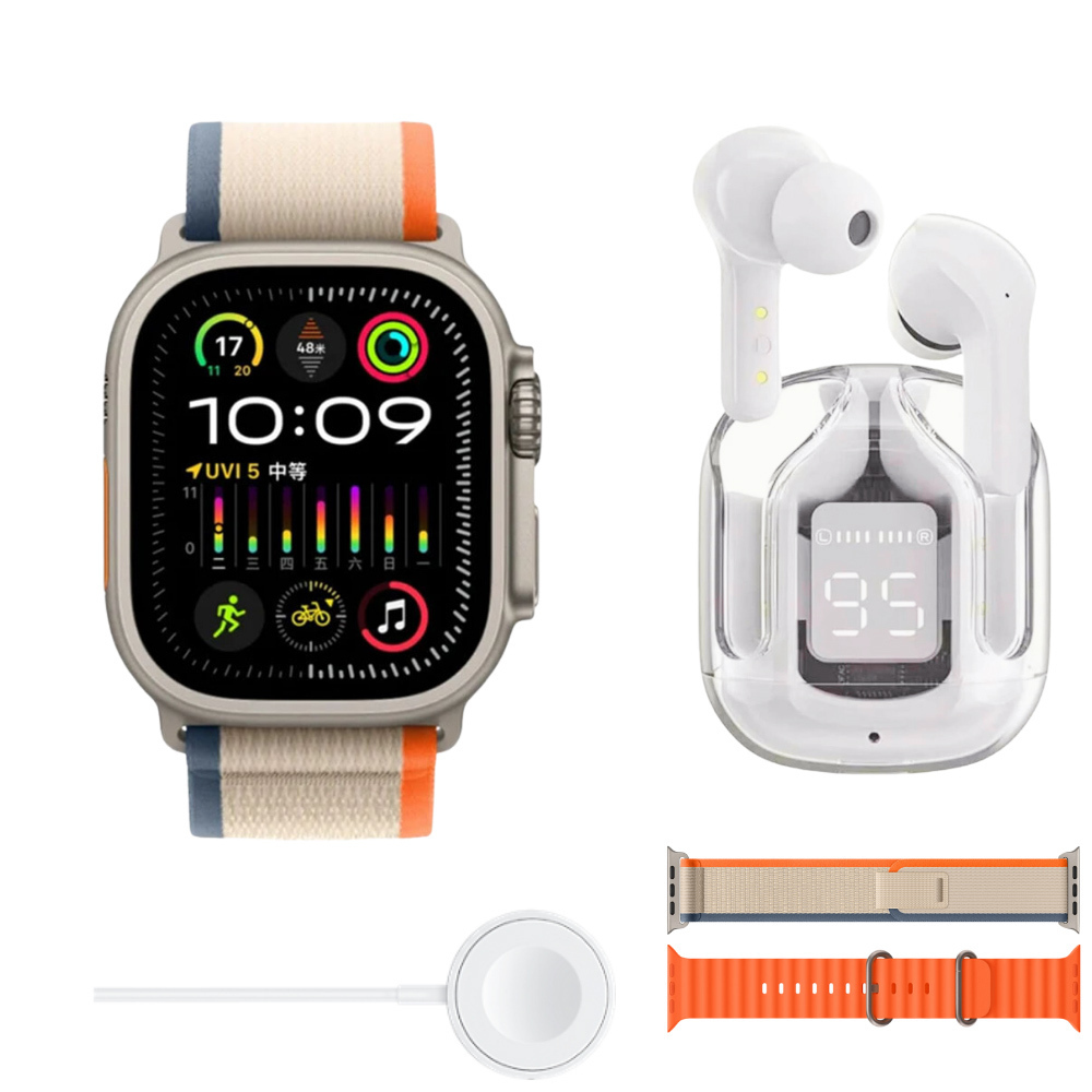 D100 Aluminum 49mm Smartwatch Orange view 1