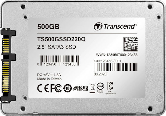 Transcend SSD220Q 500GB 2.5'' Type With SATA III Connection TS500GSSD220Q view 6