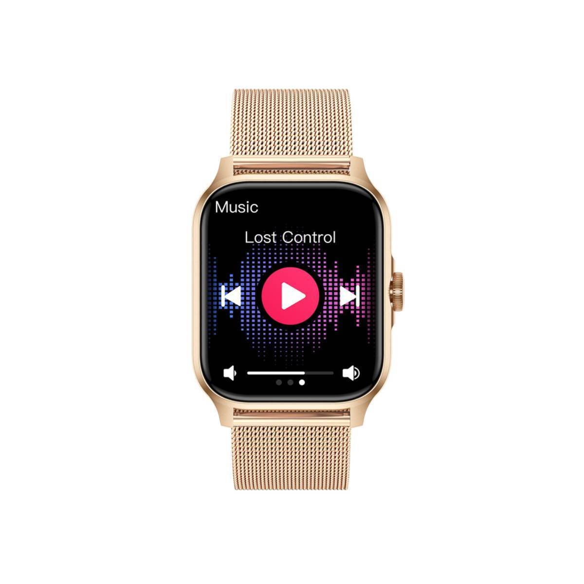 Eko Lumos Smartwatch with Heart Rate Monitor Gold view 3