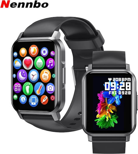 NK15 Aluminium 51mm Smartwatch with Heart Rate Monitor (Black) vista 2