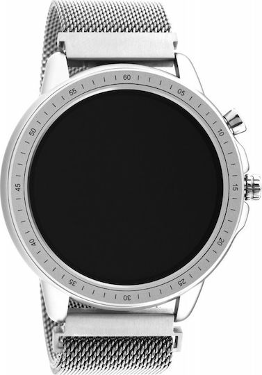 Oozoo Q00305 45mm Smartwatch with Heart Rate Monitor (Silver) view 3