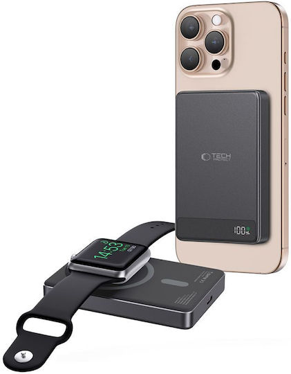 Tech-Protect PB33 Lifemag MagSafe Power Bank 5000mAh Black view 2