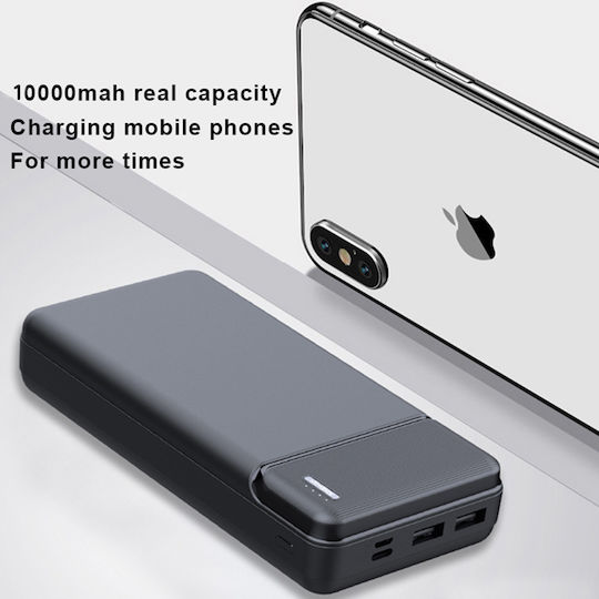 Techsuit PB-N1 Power Bank 10000mAh with 2 USB-A Ports Black vue 5