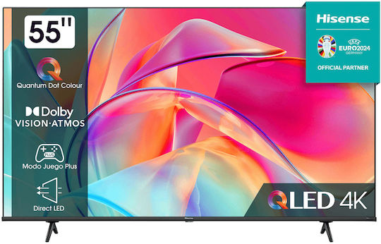 Hisense Smart Television 55" 4K UHD QLED 55E7KQ HDR (2023)