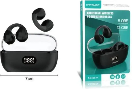 Arrango AC48874 Bone Conduction Bluetooth Handsfree Earphones with Charging Case Black view 2