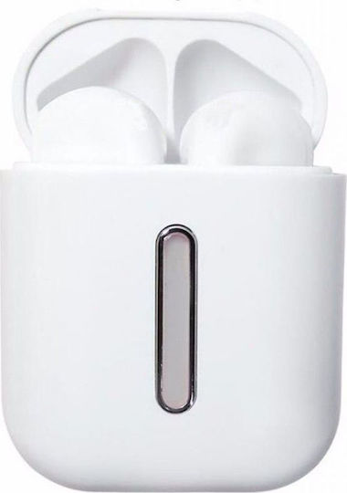 Q8L Earbud Bluetooth Handsfree Earphones with Charging Case White view 1