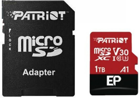 Patriot EP Series microSDXC 512GB U3 V30 A1 UHS-I 90MB/s with Adapter